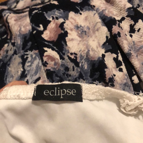 Lace and floral print summer dress from Eclipse - Picture 2 of 2